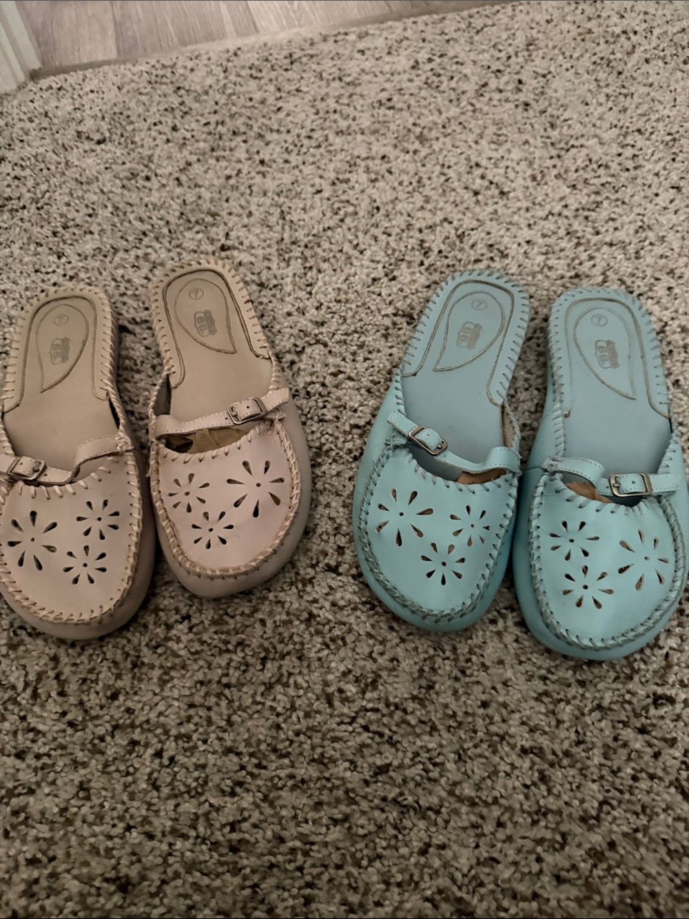 Vintage Route 66 Comfort Mules Two Pair Bundle-size 7